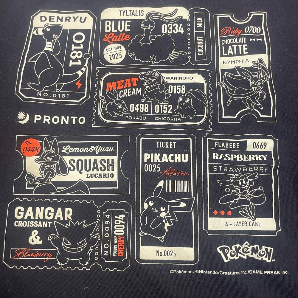 Pokemon Cafe Long Sleeve Tee